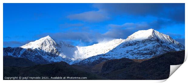 Snowdon  Print by paul reynolds