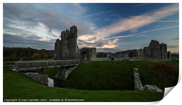 Ogmore Castle  Print by paul reynolds