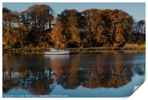 Fremington Quay Autumn Print by James Moore