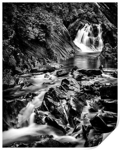 Bruar falls, Scotland. Print by Andrea Obzerova