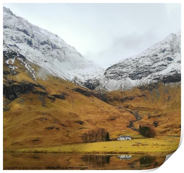 Aonach Dudh Glencoe Print by Andy Lightbody