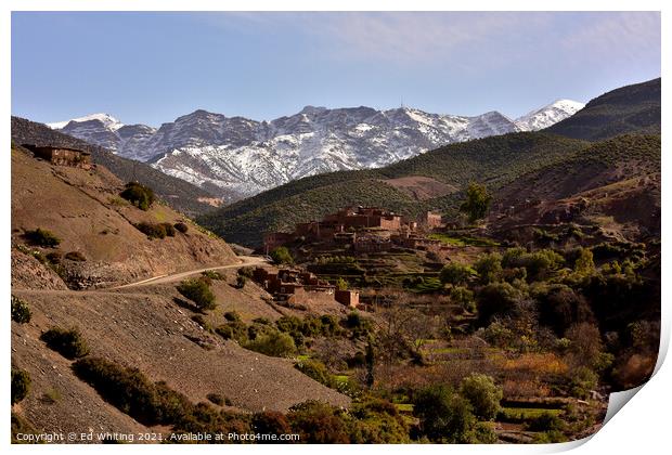 The Atlas Mountains  Print by Ed Whiting
