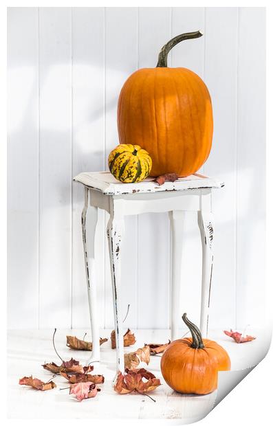 Autumn Table Print by Amanda Elwell