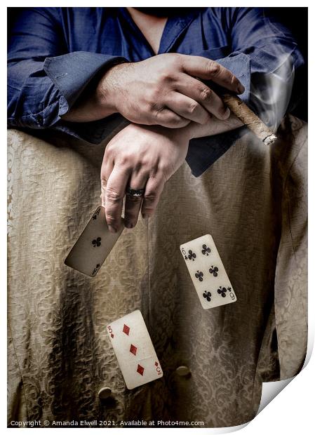 Gambling Man Print by Amanda Elwell