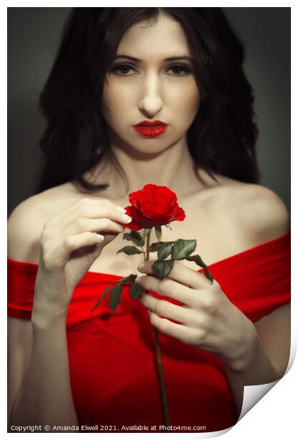 Be My Valentine Print by Amanda Elwell