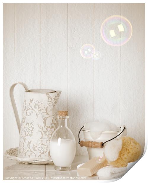 Soap Suds & Bubbles Print by Amanda Elwell