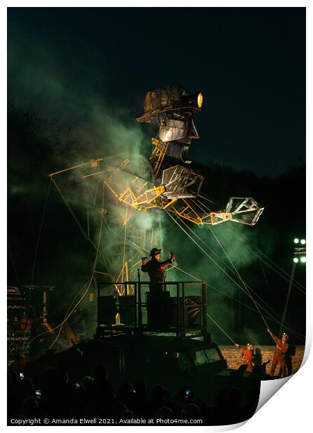 The Man Engine Print by Amanda Elwell