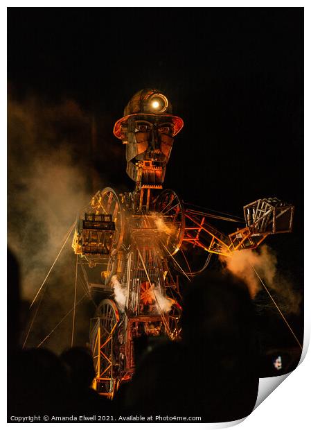 The Man Engine Print by Amanda Elwell