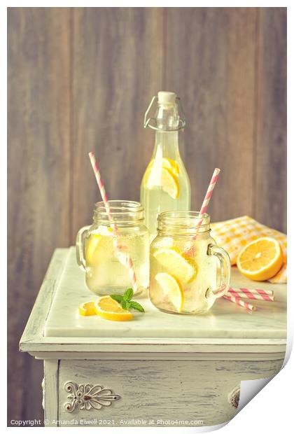 Vintage Lemonade Print by Amanda Elwell