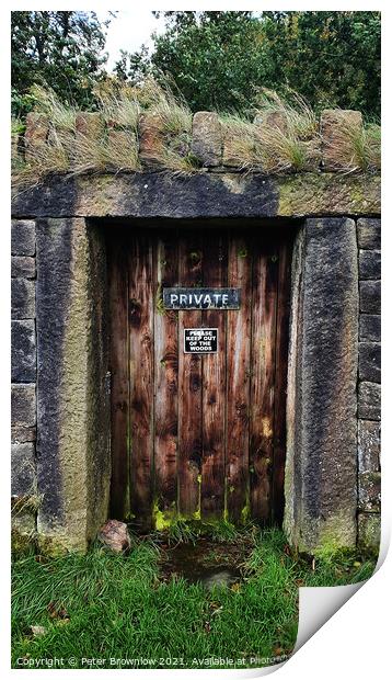 Private Door Print by Peter Brownlow