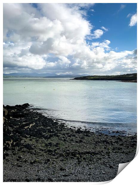 High Tide at Red Wharf Bay, Anglesey Print by Melissa Theobald