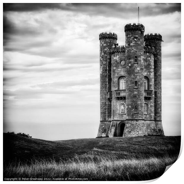 Broadway Tower, Cotswolds, Worchestershire Print by Peter Greenway