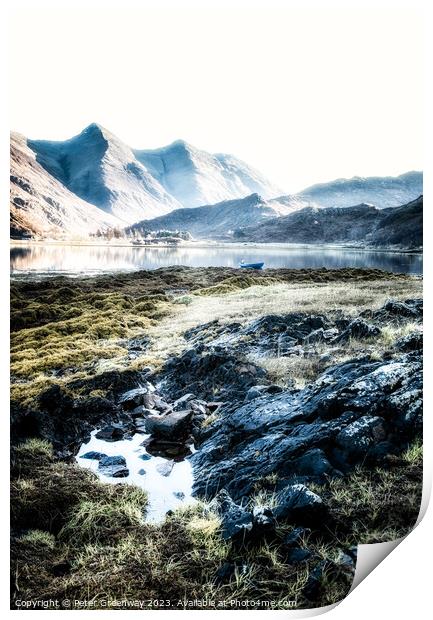 Ratagan Beach In The Scottish Highlands Print by Peter Greenway