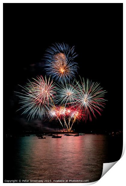 British Firework Championships Print by Peter Greenway