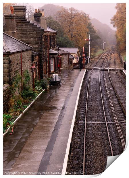 Goathland Period Railway Station On The North York Print by Peter Greenway