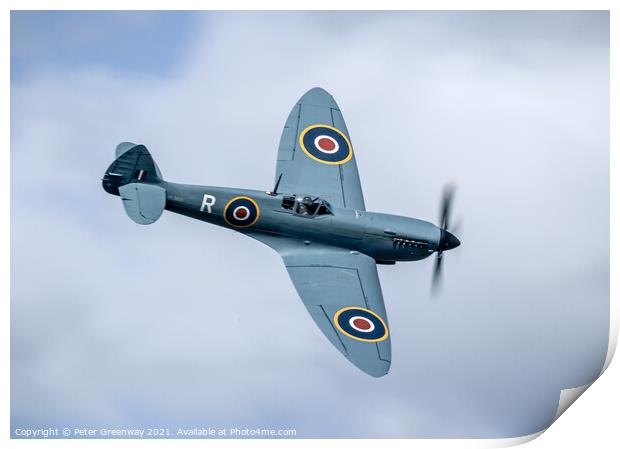 Supermarine Spitfire PR Mk XI  Print by Peter Greenway
