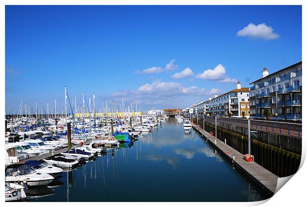 Brighton Marina Print by Gö Vān