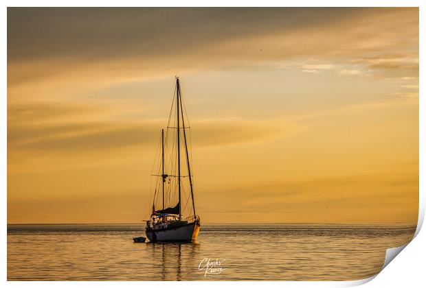 At Anchor Print by Chuck Koonce