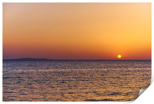 Sunrise over Red Sea in Hurghada in Egypt Print by Mirko Kuzmanovic