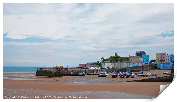 Tenby Harbour Print by Graham Lathbury