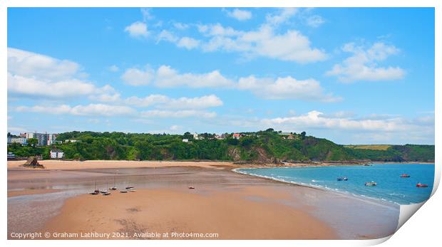 Tenby Beach Print by Graham Lathbury