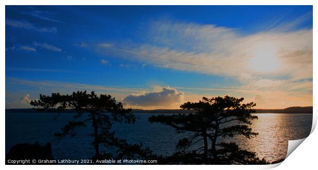 Torquay Sunset Print by Graham Lathbury