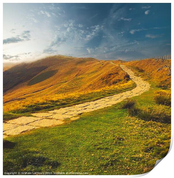 Mam Tor Print by Graham Lathbury