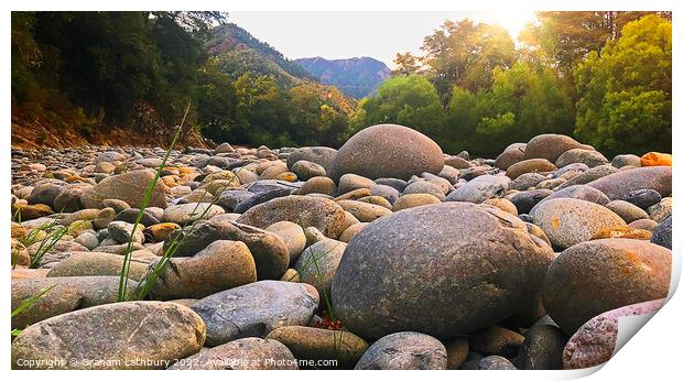 River Owen, New Zealand Print by Graham Lathbury