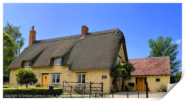 "The" Thatched Cottage Print by Graham Lathbury