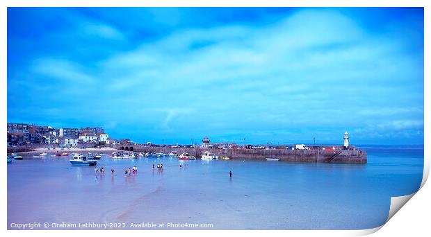 St. Ives Harbour Print by Graham Lathbury