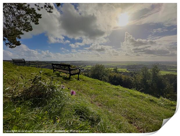 Wotton Ring of Trees Print by Graham Lathbury