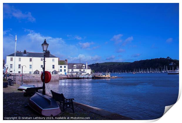 River Dart Dartmouth Print by Graham Lathbury