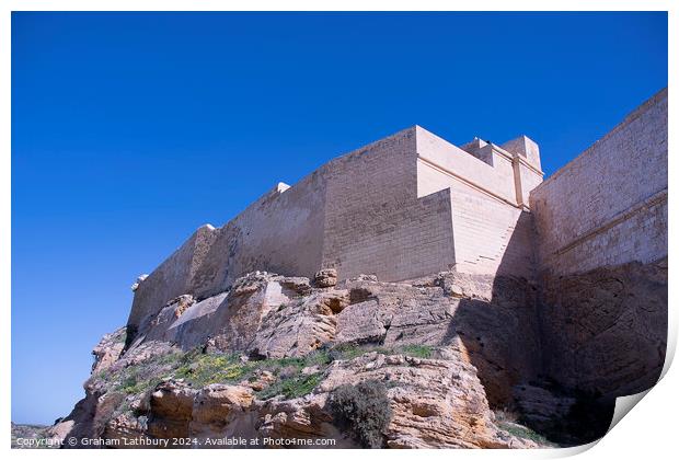 The Citadel, Gozo, Malta Print by Graham Lathbury