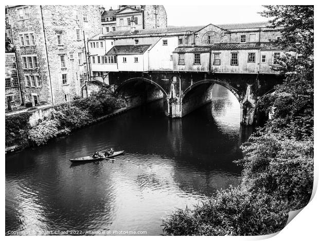 Canoeing on the River Avon in Bath Print by Stuart Chard