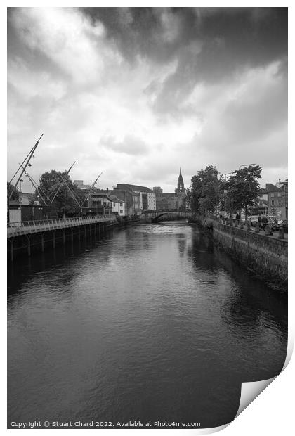 River Lee in Cork, Ireland Print by Stuart Chard