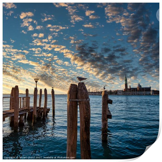 Venice bay at sunset   Print by Stuart Chard