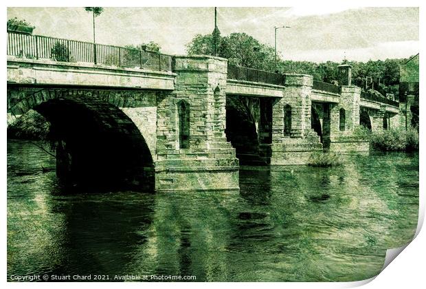 Bridge over the River Seven Print by Stuart Chard