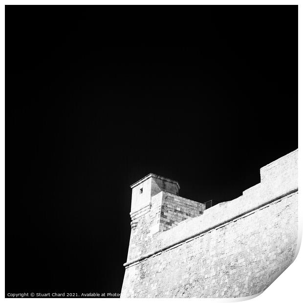 The Gozo Citadel Fortress on the island of Gozo. M Print by Stuart Chard