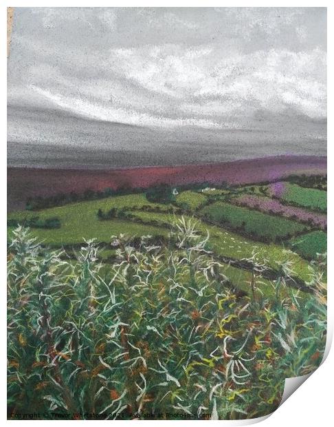 Clouds over Dartmoor Print by Trevor Whetstone