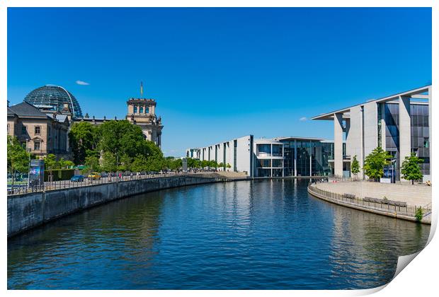 River Spree and Reichstag Building in Berlin, Germany Print by Chun Ju Wu