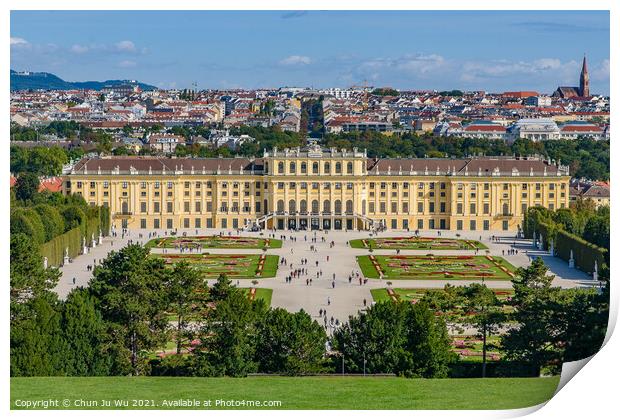 Schönbrunn Palace in Vienna, Austria Print by Chun Ju Wu