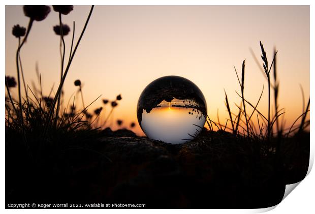 Sphere Landscape Print by Roger Worrall