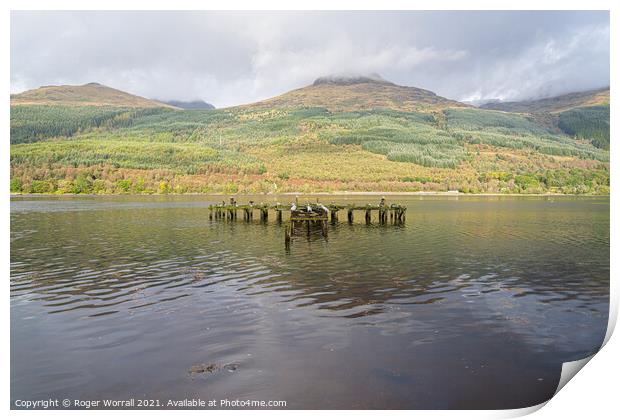 Loch Long, Ben Arthur The Cobbler Print by Roger Worrall