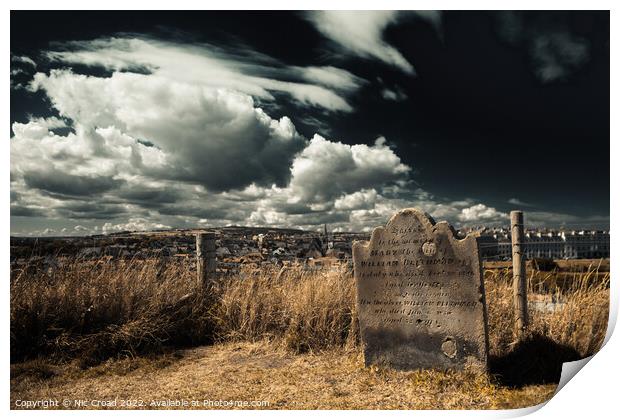 Whitby Grave Print by Nic Croad