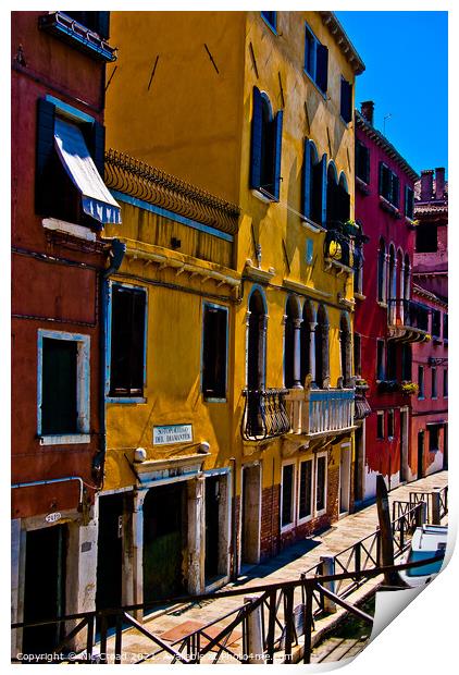 Traditional Venetian Architecture Print by Nic Croad