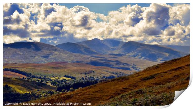 Glen Roy View-Scotland Print by Dave Harnetty