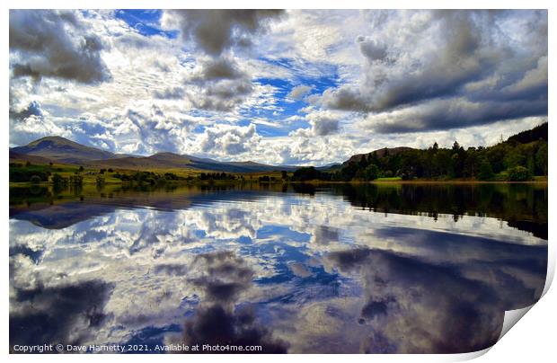 Loch Rannoch Reflections-Perth-shire,Scotland Print by Dave Harnetty