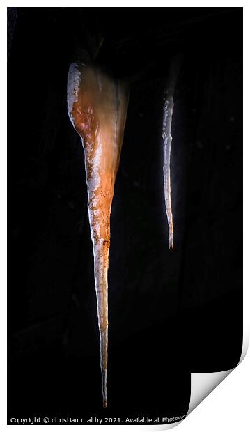Rusty Icicle  Print by christian maltby