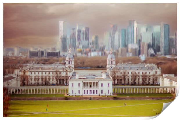 Queen's House, Greenwich, London  Print by Jules D Truman