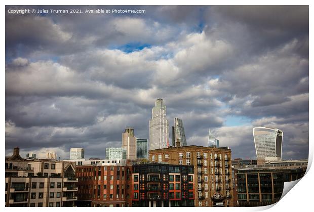 View from Millennium Bridge Print by Jules D Truman